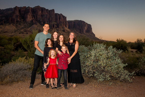 Family Portrait Sunset Superstitions